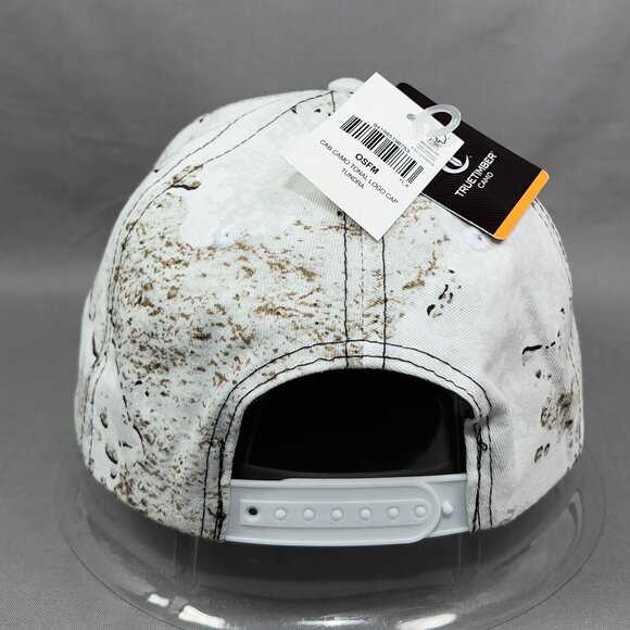 Cabelas Snapback Hat Cap White TrueTimber Camouflage Tundra Fishing Outdoor Mens - Picture 3 of 16